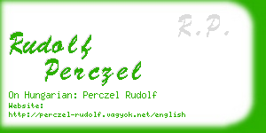 rudolf perczel business card